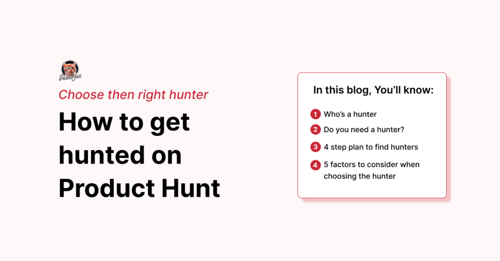 Get hunted on Product Hunt